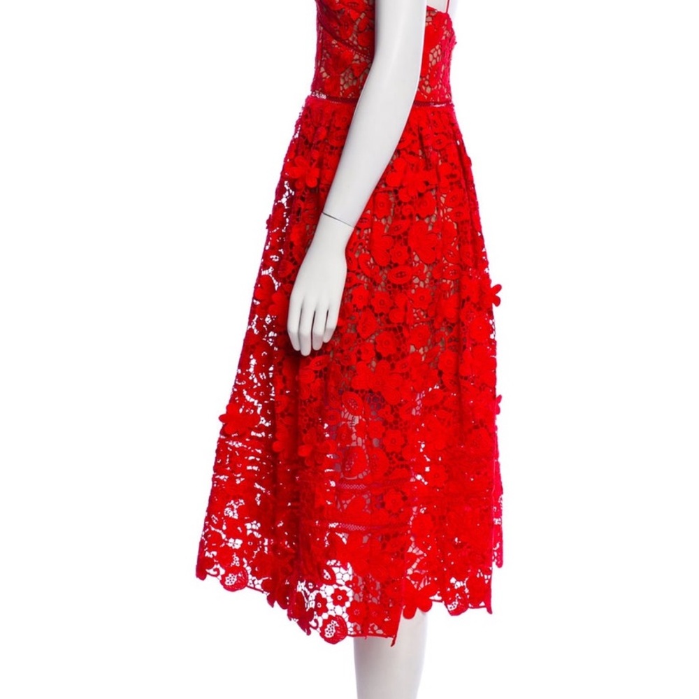 Self-Portrait Lace Pattern Midi Dress [BRAND NEW] — Size 8 - Picture 3 of 11
